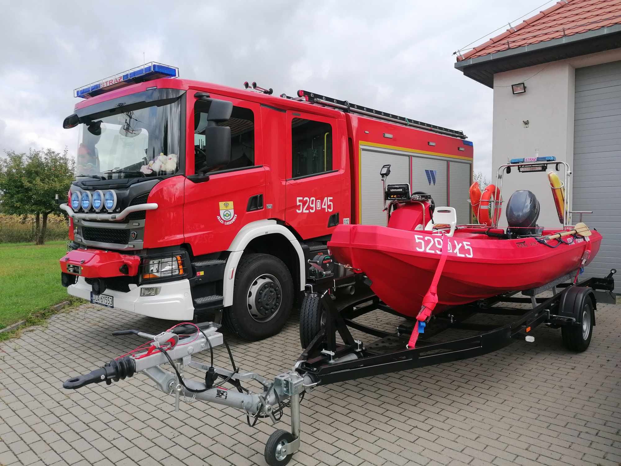 Jelcz-Laskowice: Mieszkańcy bezpieczniejsi, strażacy dostali nową łódź